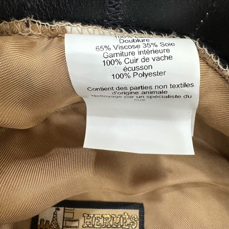 愛馬仕 美麗諾羊毛氈 Felicity 貝雷帽 黑色-16