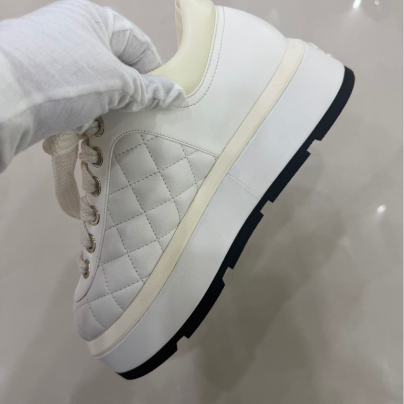 Chanel香奈兒24P白色厚底鞋胖胖鞋-15