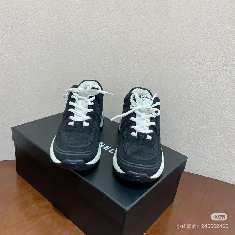 香奈兒Chanel 24S新款金角大王系列運動鞋黑色#全新閒置品#-0