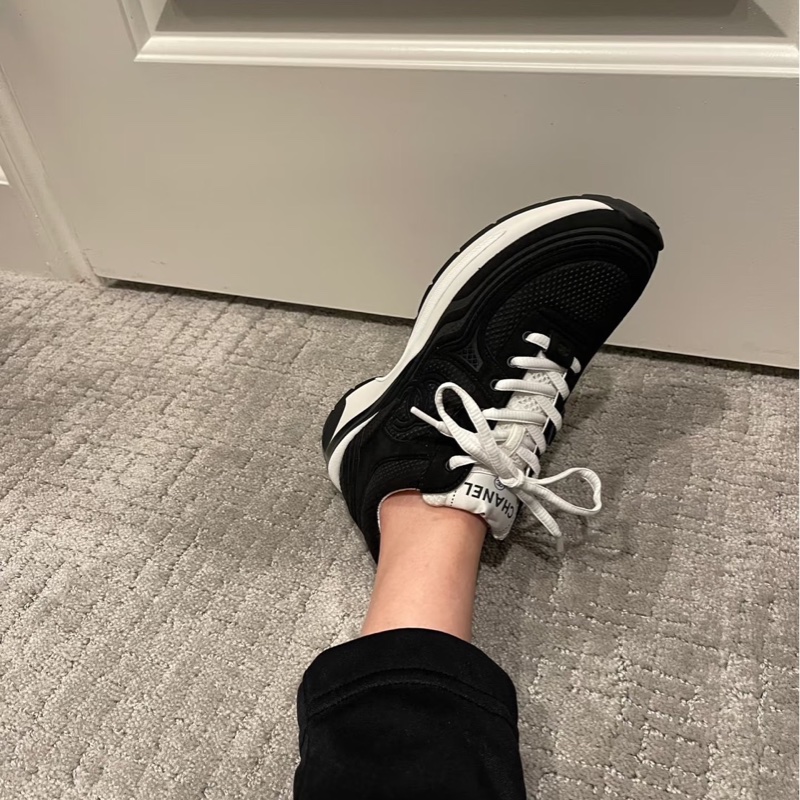 香奈兒Chanel 24S新款金角大王系列運動鞋黑色#全新閒置品#-2