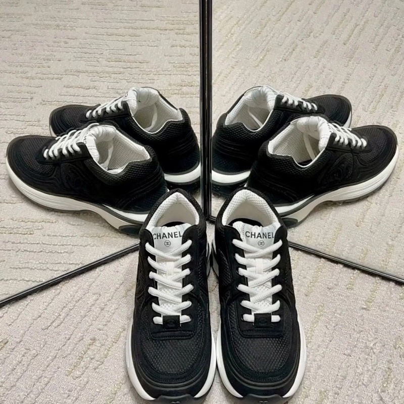 香奈兒Chanel 24S新款金角大王系列運動鞋黑色#全新閒置品#-4