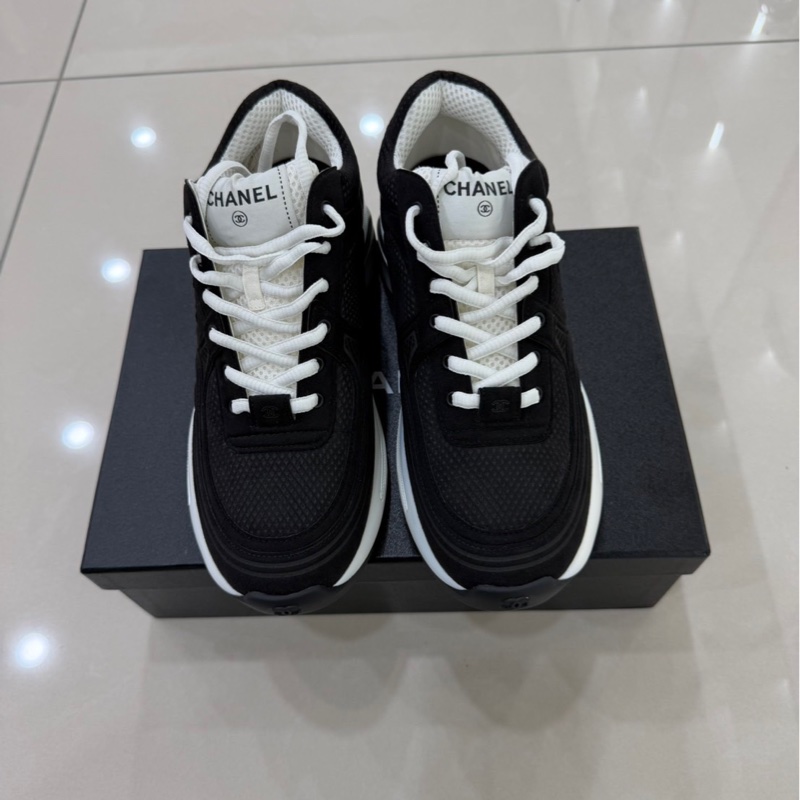 香奈兒Chanel 24S新款金角大王系列運動鞋黑色#全新閒置品#-5