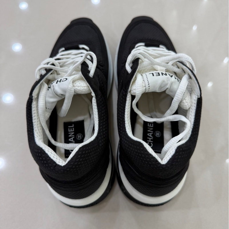 香奈兒Chanel 24S新款金角大王系列運動鞋黑色#全新閒置品#-7