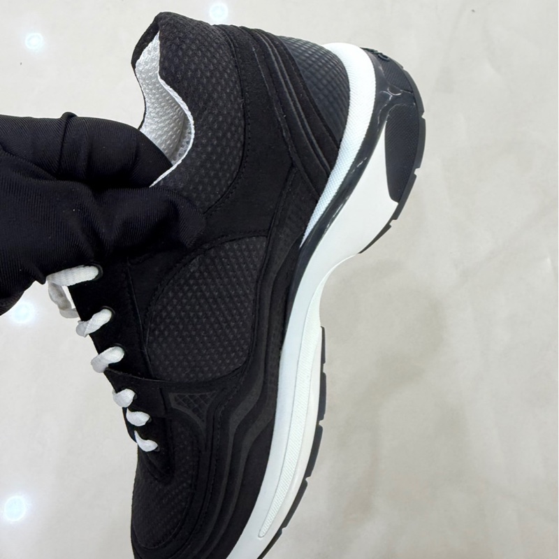 香奈兒Chanel 24S新款金角大王系列運動鞋黑色#全新閒置品#-11