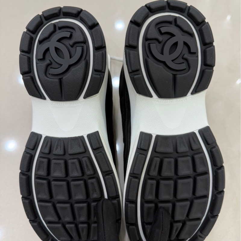 香奈兒Chanel 24S新款金角大王系列運動鞋黑色#全新閒置品#-18