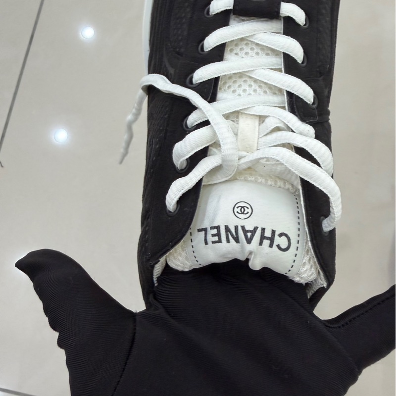 香奈兒Chanel 24S新款金角大王系列運動鞋黑色#全新閒置品#-21