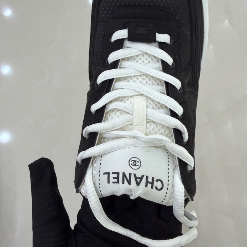 香奈兒Chanel 24S新款金角大王系列運動鞋黑色#全新閒置品#-22