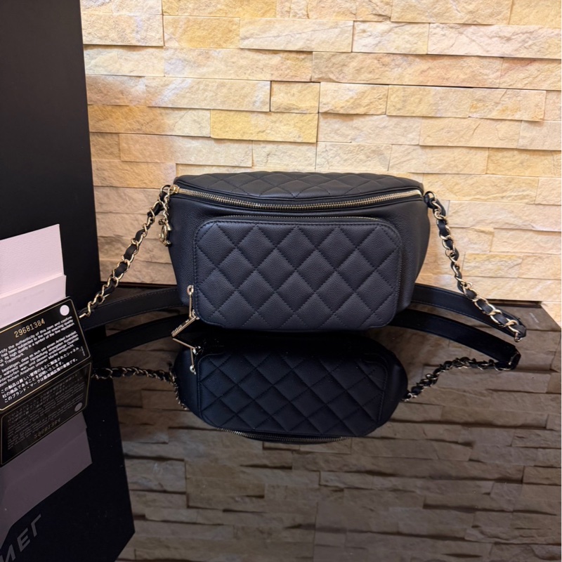 香奈兒Chanel荔枝皮腰包 胸包-0