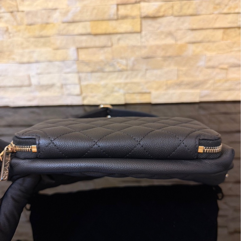 香奈兒Chanel荔枝皮腰包 胸包-8