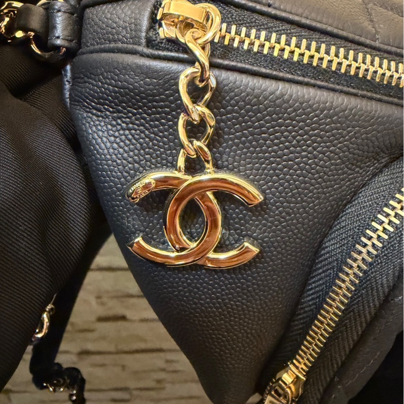 香奈兒Chanel荔枝皮腰包 胸包-10