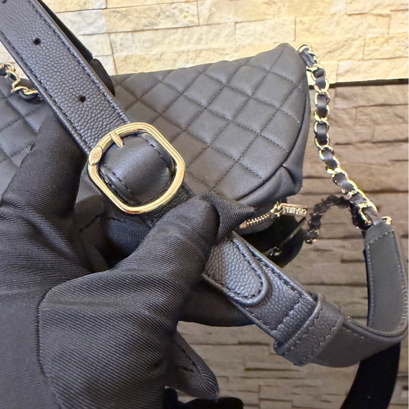 香奈兒Chanel荔枝皮腰包 胸包-12