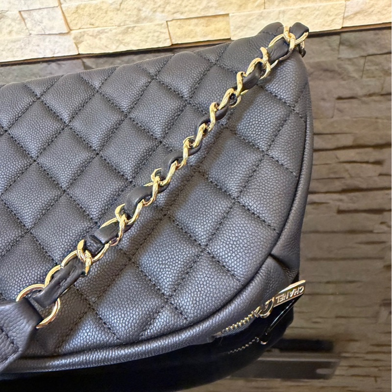 香奈兒Chanel荔枝皮腰包 胸包-14