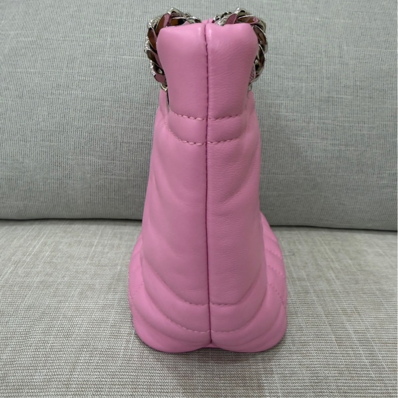 Burberry粉色蘿拉水桶包-7