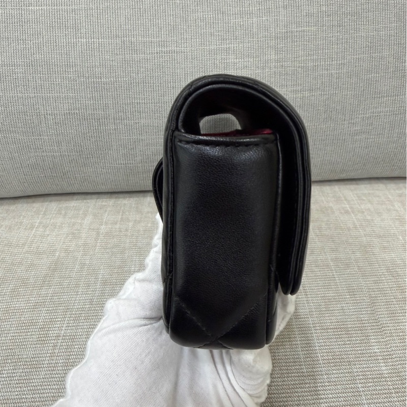 香奈兒 chanel 19bag 金珠鏈條腰包 手機包#芯片款#-7