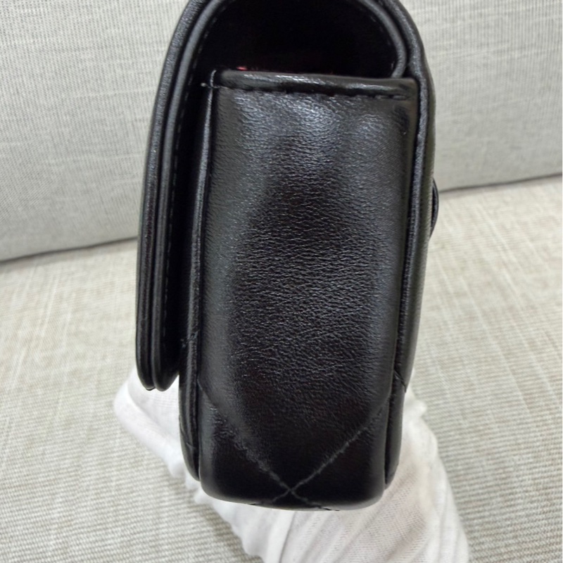 香奈兒 chanel 19bag 金珠鏈條腰包 手機包#芯片款#-8