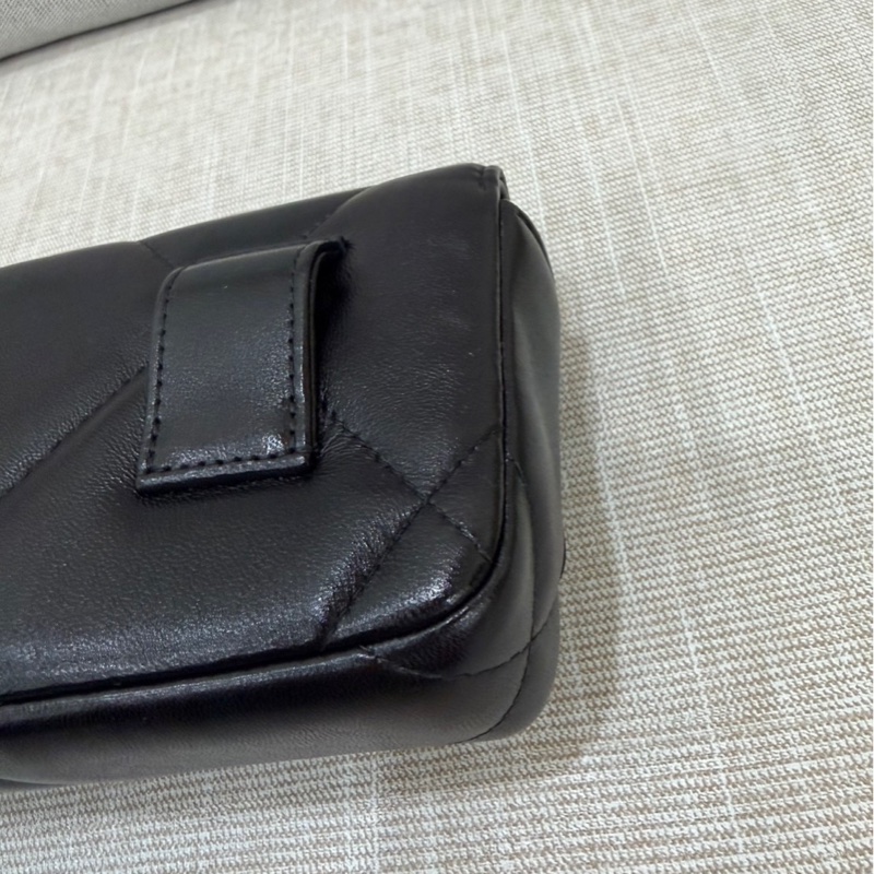 香奈兒 chanel 19bag 金珠鏈條腰包 手機包#芯片款#-12