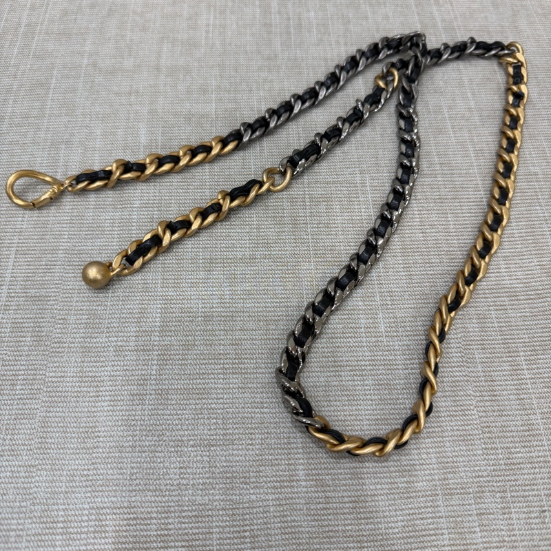 香奈兒 chanel 19bag 金珠鏈條腰包 手機包#芯片款#-27