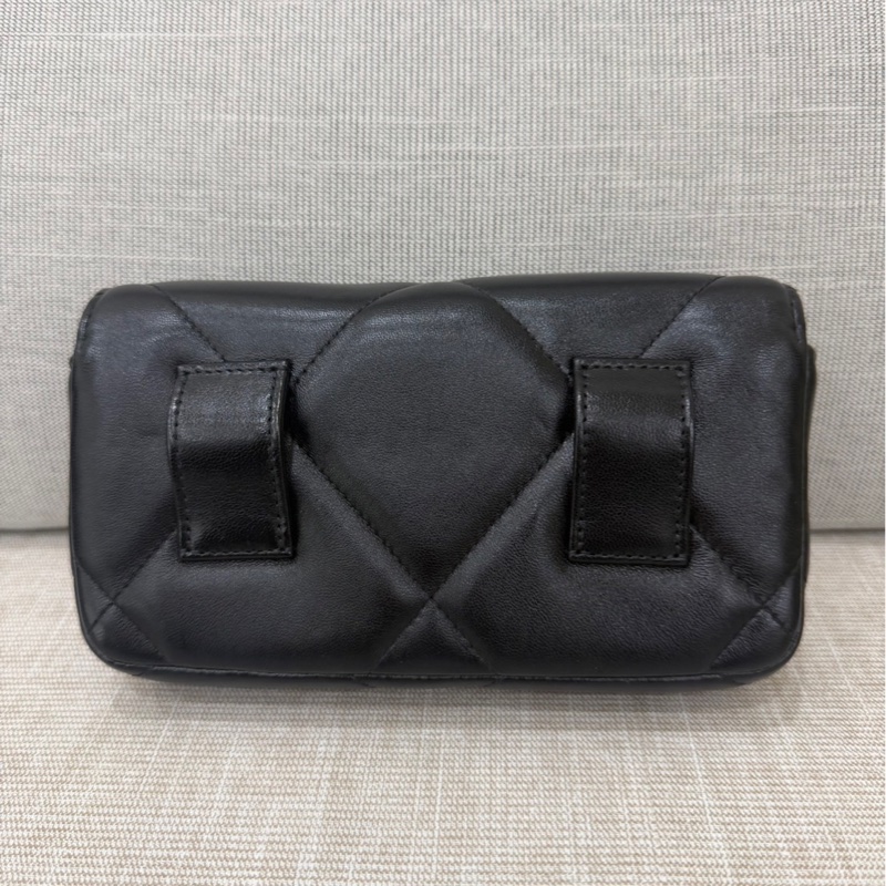 香奈兒 chanel 19bag 金珠鏈條腰包 手機包#芯片款#-30