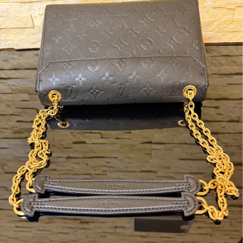 LV Vavin 全皮壓紋鏈條包 肩背包 斜背包-17