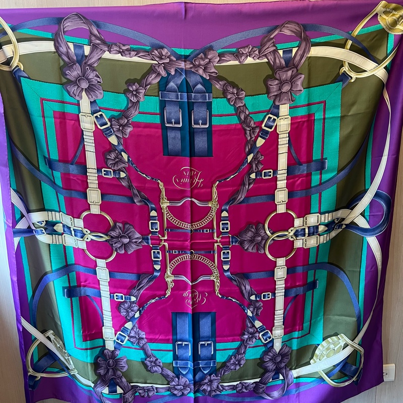 Hermes 100% Silk 真絲140x140 圍巾-3