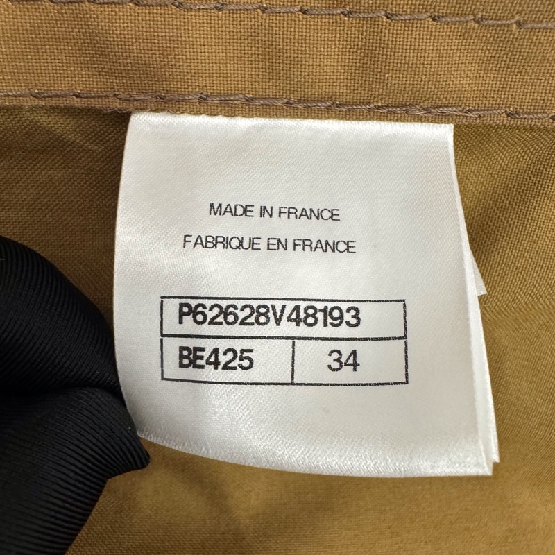 未使用過,99新Chanel香奈兒 20C軌道車站系列 棕色八口袋單排扣女款風衣外套 34碼-8