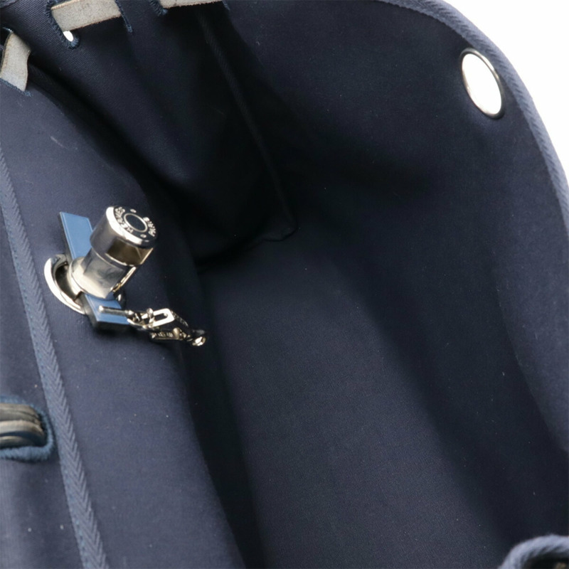 愛馬仕 (HERMES) Hermès Air Bag MM 手提包/單肩包，軍官帆布皮革，海軍藍，F 印記-7