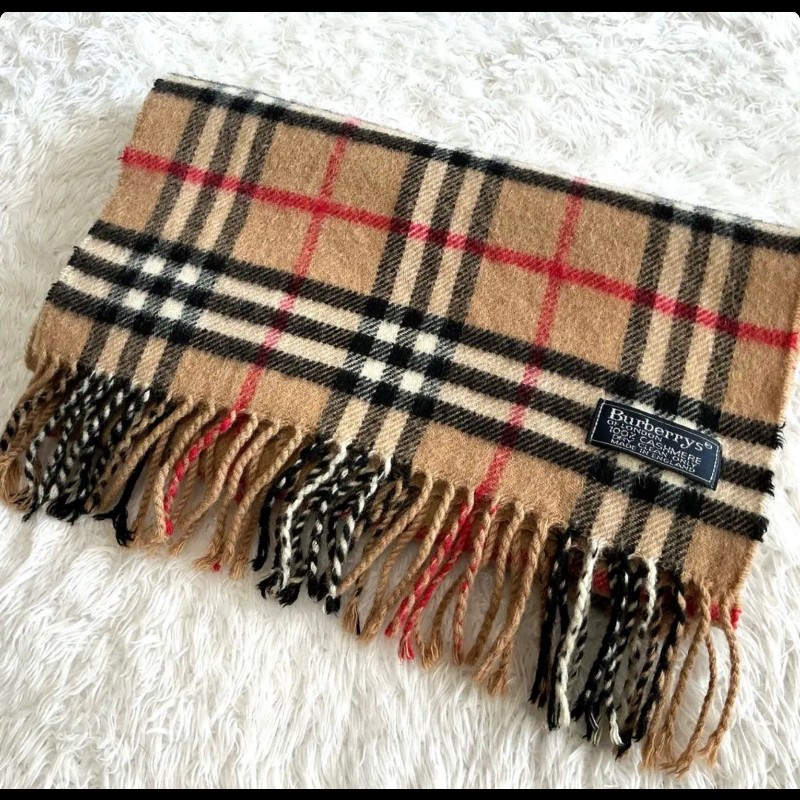 Burberry 經典圍巾 100%羊絨 超柔軟 英國製-8
