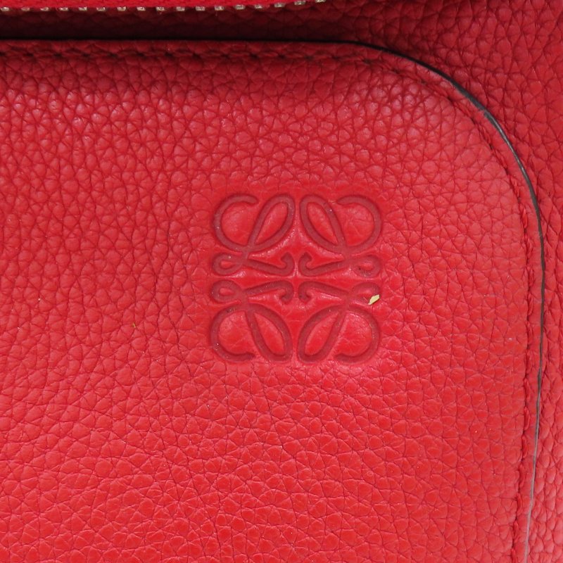 紅色 牛皮 後背包-6