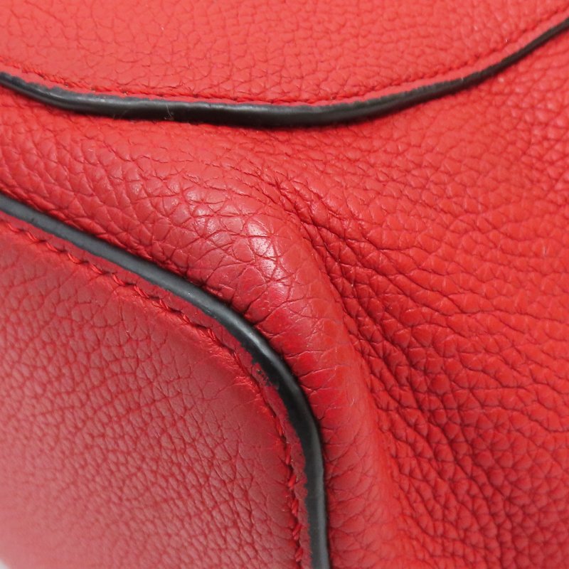 紅色 牛皮 後背包-8