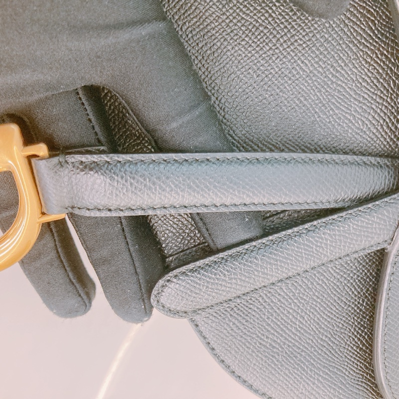 MS0397 CHRISTIAN DIOR 迪奧迷你牛皮馬鞍包包連不織布帶SADDLE MINI GRAINED CALFSKIN WITH WIDE STRAP-23