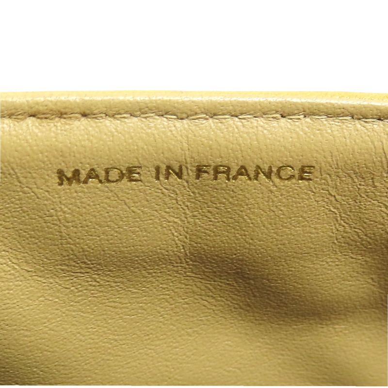 米色 格紋 牛皮 East West Chocolate Bar 鍊帶 肩背包【CHANEL 香奈兒】 A15316-7