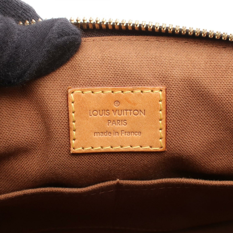 路易威登 Tivoli PM 手提包 M40143 Monogram 帆布皮革棕色二手女士-3