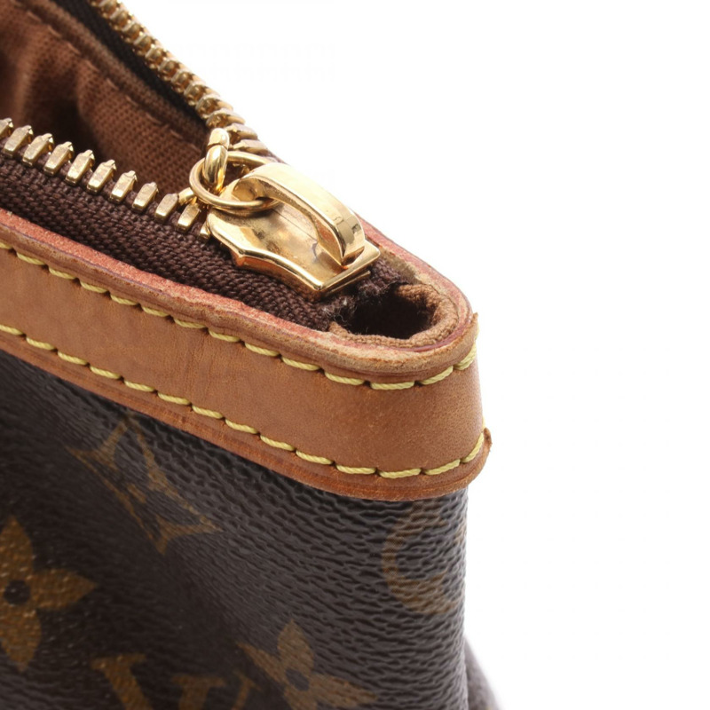 路易威登 Tivoli PM 手提包 M40143 Monogram 帆布皮革棕色二手女士-9