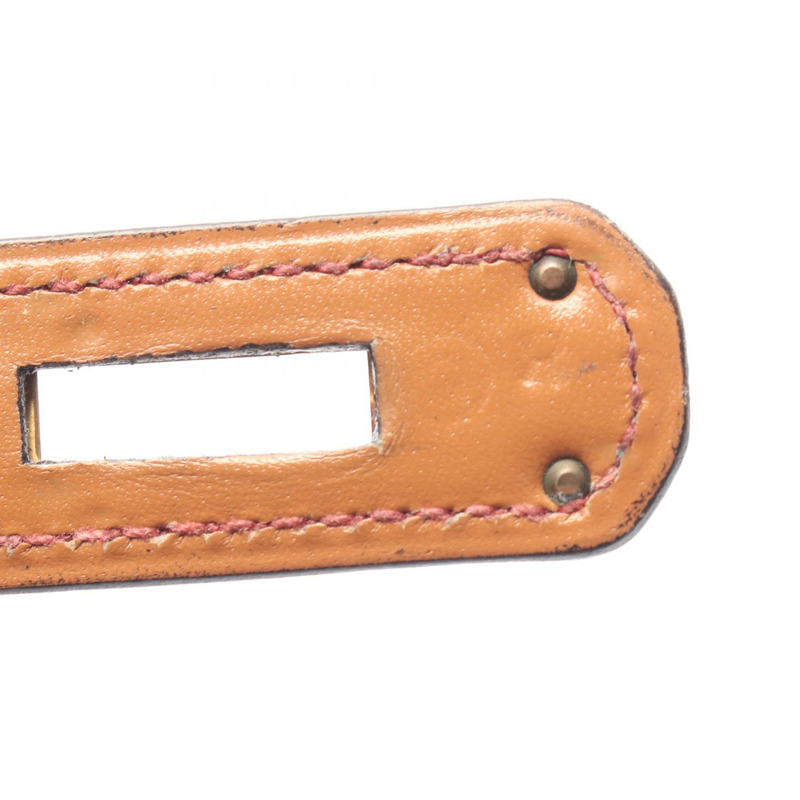 愛馬仕 Kelly 32 三色肩背包,Rouge vif H Natural 皮革,二手,金色五金-4