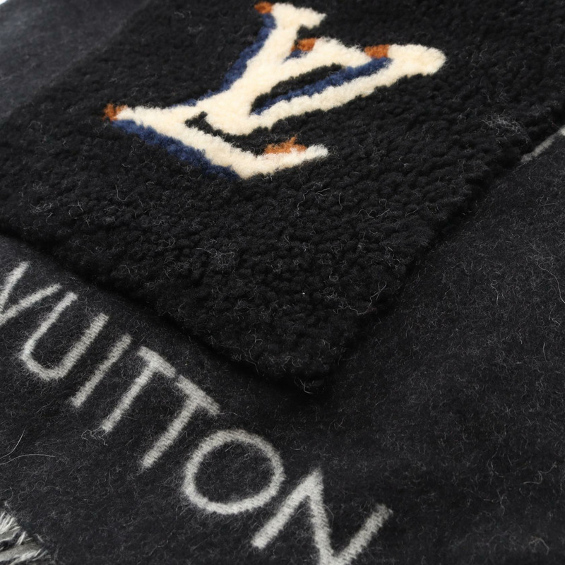 路易威登 (LOUIS VUITTON) 雷克雅未克羊毛泰迪圍巾 M76567 Mouton 羊絨 LV-4