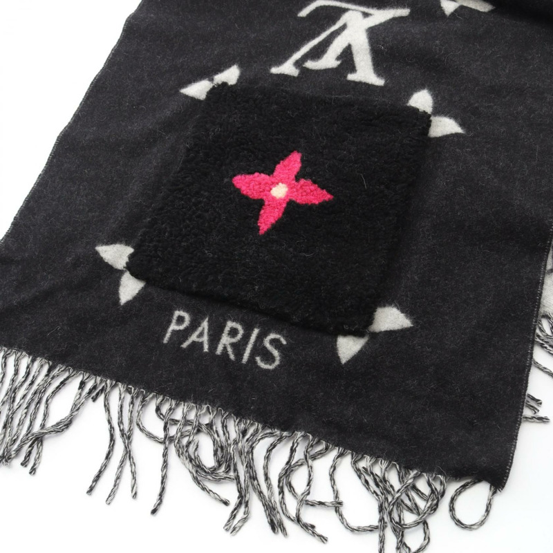 路易威登 (LOUIS VUITTON) 雷克雅未克羊毛泰迪圍巾 M76567 Mouton 羊絨 LV-5