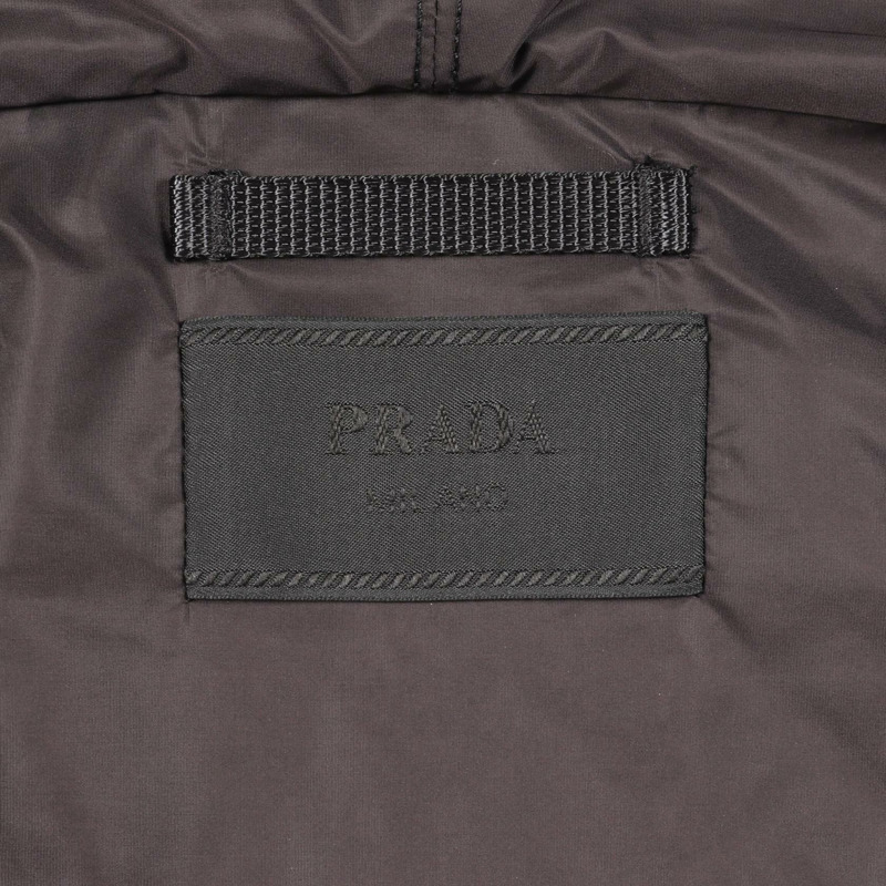 PRADA Re-Nylon 連帽衫,M 碼,棉質,橘色/黑色,二手男款-2