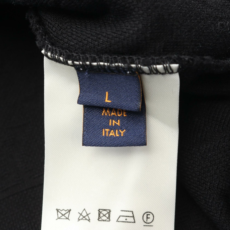 路易威登 3D 口袋 Monogram T 卹，純棉材質，黑色，二手，男款，L 碼-3