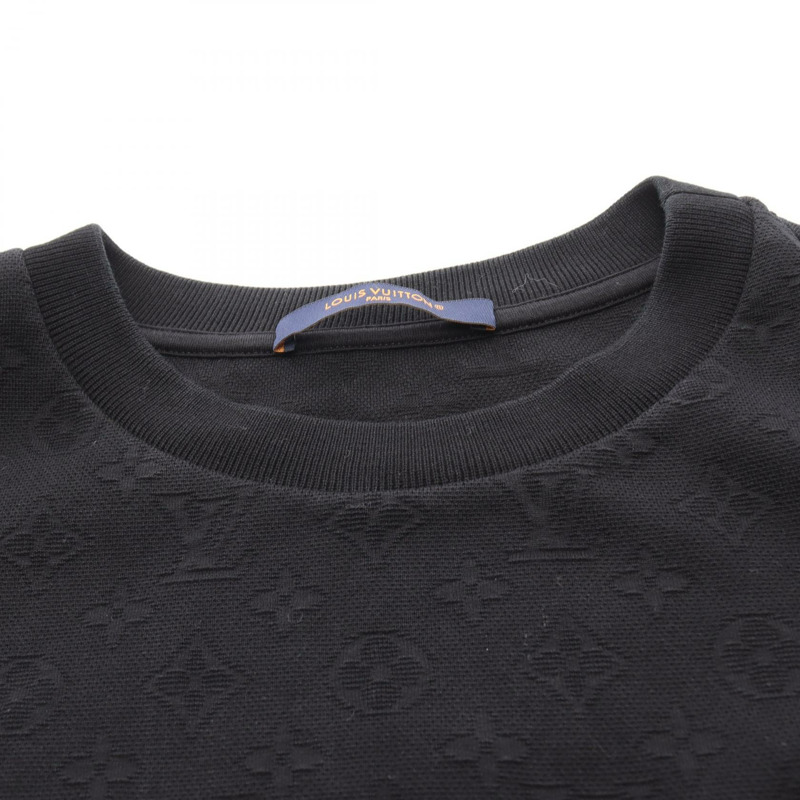 路易威登 3D 口袋 Monogram T 卹，純棉材質，黑色，二手，男款，L 碼-7