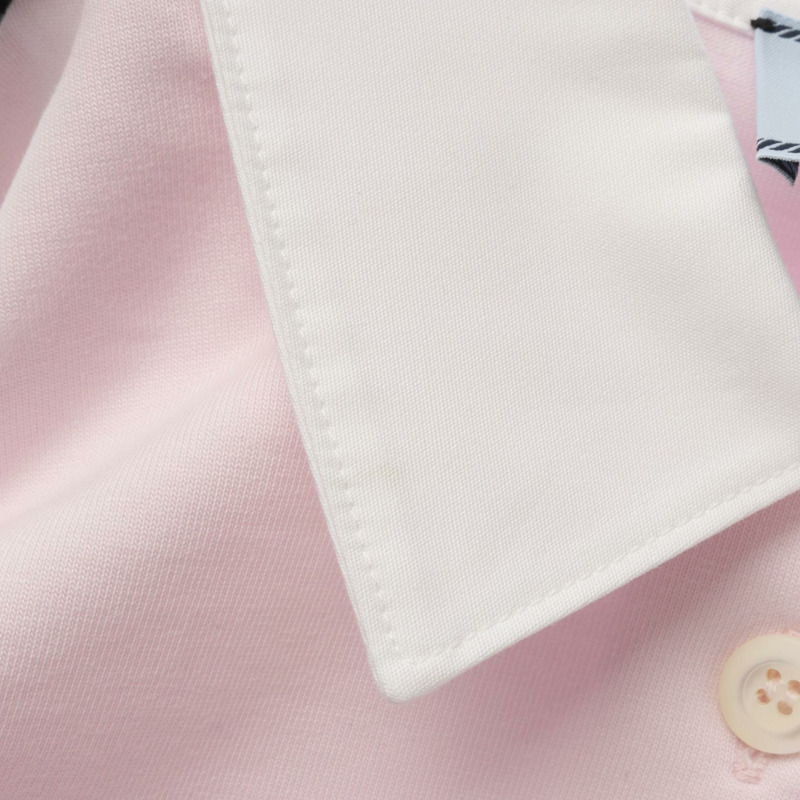 PRADA 針織 Polo 衫,M 碼,棉質,粉紅色,二手女款-6