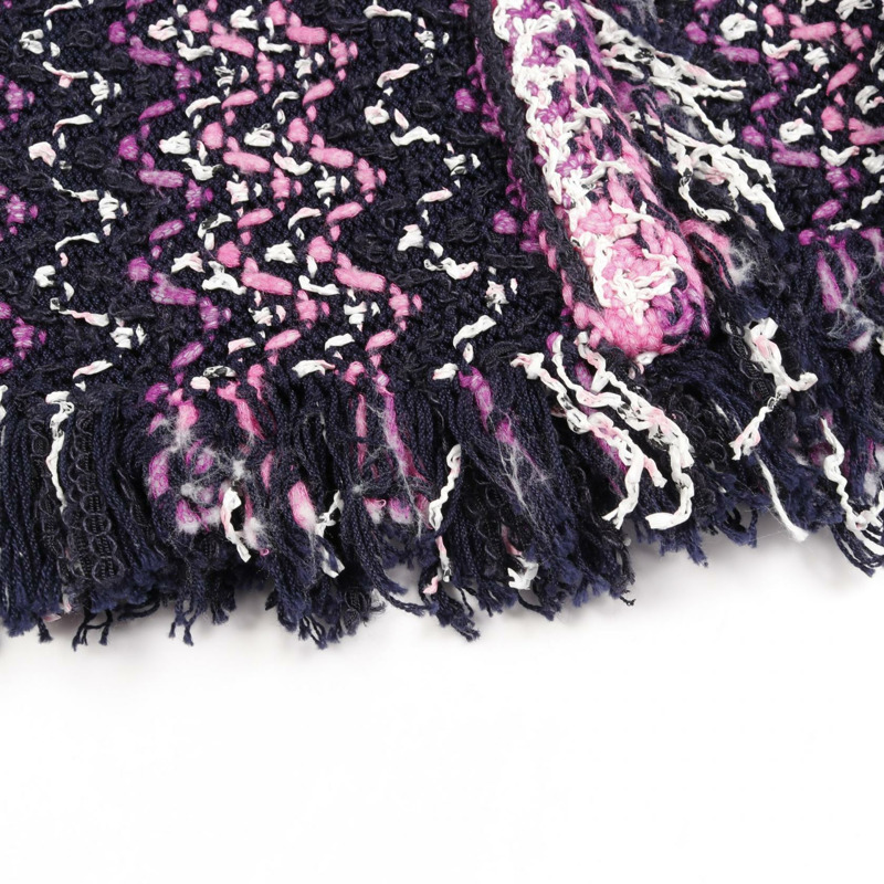 香奈兒 COCO 標誌半身裙 P70448 棉尼龍海軍藍多色二手女裝 #34-7