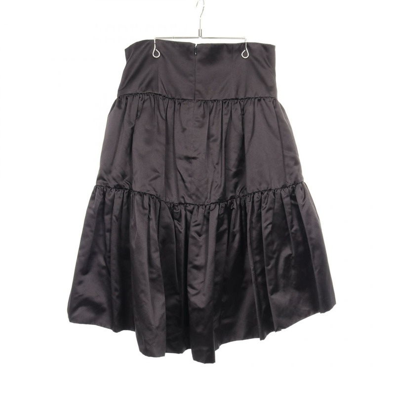 香奈兒 (CHANEL) 黑色真絲半身裙 P64075 二手女款 #44 CC COCO-1