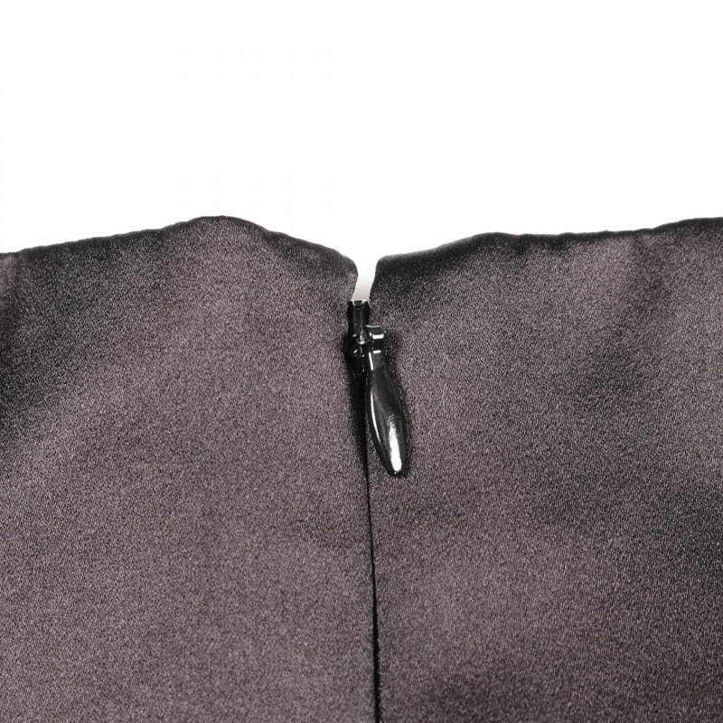 香奈兒 (CHANEL) 黑色真絲半身裙 P64075 二手女款 #44 CC COCO-5