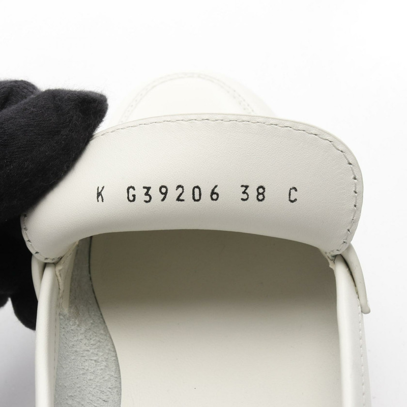 香奈兒 COCO Mark 樂福鞋 G39206X56725 白色皮革二手女款 #38 CC-5