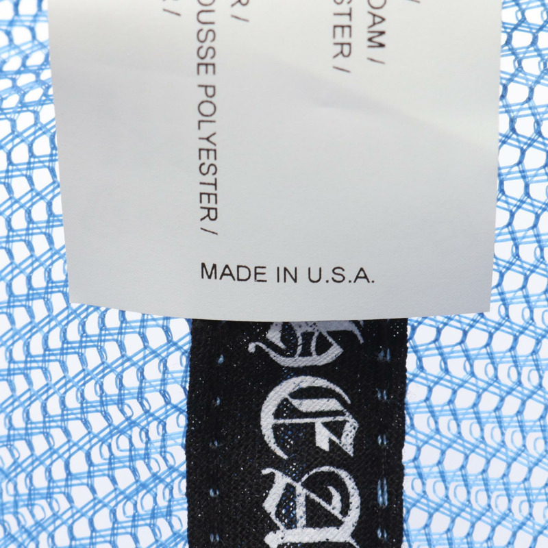 鉻心3號墓園十字架貼片棒球帽,聚酯纖維材質,藍白配色,二手男款-5