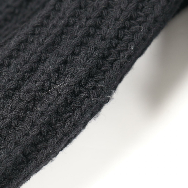 MONCLER 開襟羊毛衫羽絨外套 #S 聚酯黑色二手女款-6