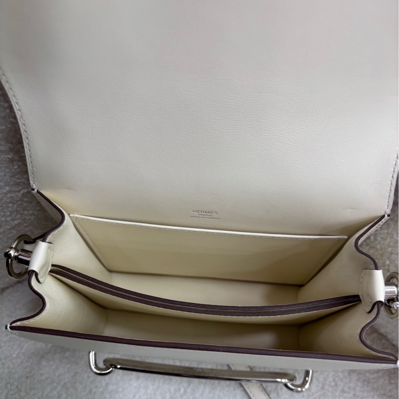 Hermes mini roulis nata 奶油白銀扣 U刻-5