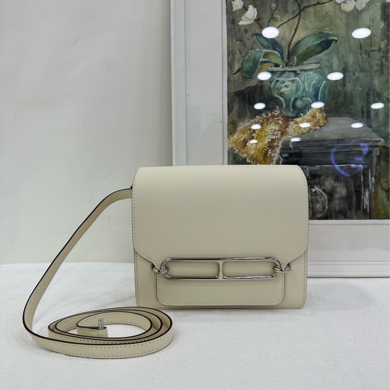 Hermes mini roulis nata 奶油白銀扣 U刻-7