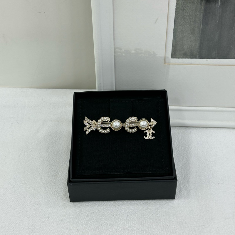 Chanel香奈兒coco珍珠髮夾,邱比特之劍-0