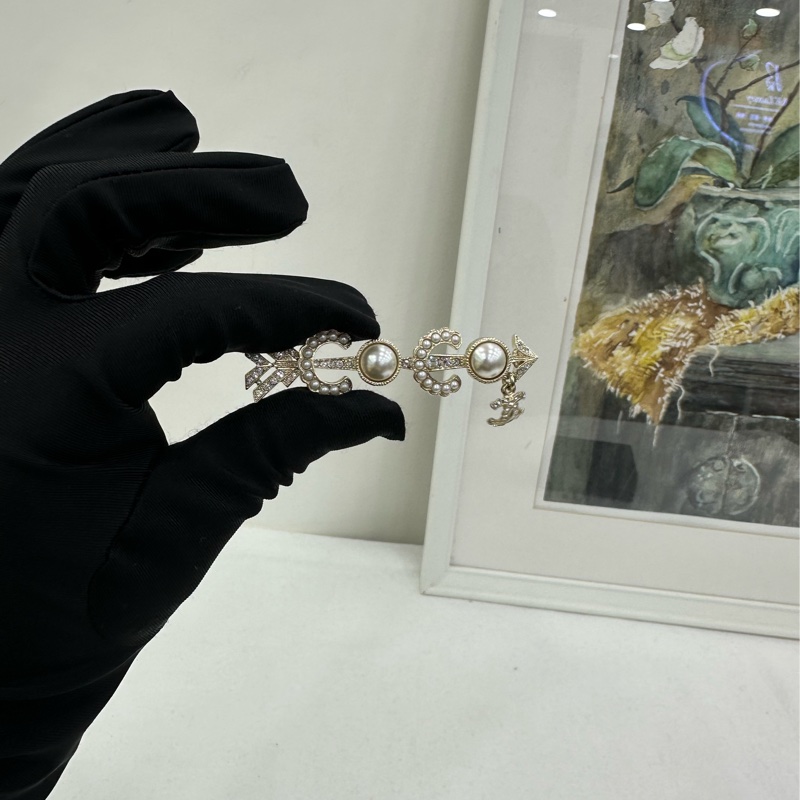 Chanel香奈兒coco珍珠髮夾,邱比特之劍-5